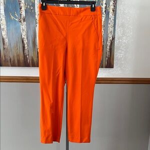 NWT J. Crew Remi Vibrant Orange Stretchy Cropped Pants